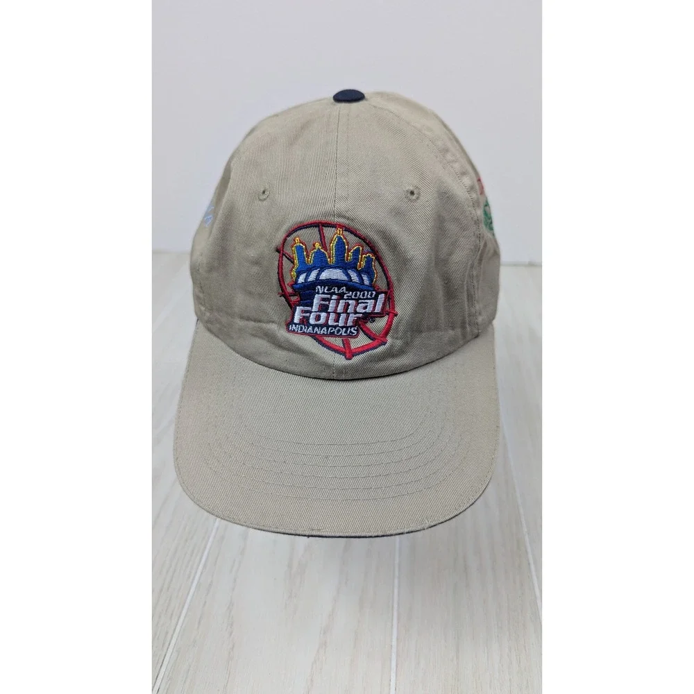 NCAA 2000 Final Four Indianapolis Hat Cap Tan Michigan State Florida WI Carolina